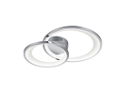 Lampa sufitowa 2-punktowa chrom/biała GRANADA 673810206