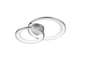 Lampa sufitowa 2-punktowa chrom/biała GRANADA 673810206