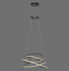 2566-15 PURE E-FLYING RINGS LAMPA WISZĄCA SZARY