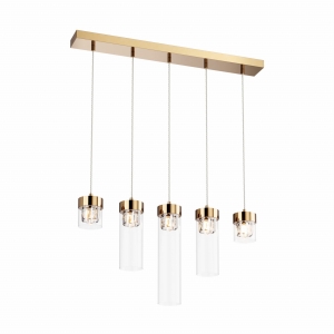 P0389-05E-F7AC GEM LAMPA WISZĄCA ZŁOTA/GOLD