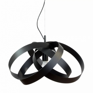 1143 LAMPA WISZĄCA FLORES CZARNA/BLACK