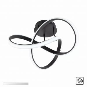 MX9717-1-3BCD INDIGO LAMPA SUFITOWA CZARNY CHROM/BLACK CHROME