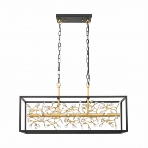 P0578-06C-P7TF SPRING LAMPA WISZĄCA CZARNO-ZŁOTA/BLACK-GOLD
