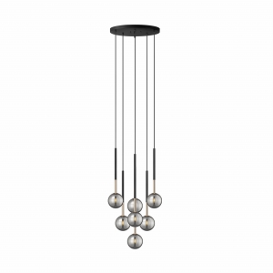 P0574-07F-SDFZ ARCTURUS LAMPA WISZĄCA CZARNO-ZŁOTA/BLACK-GOLD