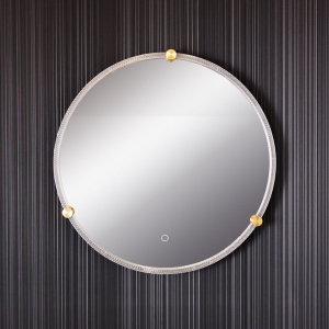 D2532 LUSTRO LED 60 CM CZARNE/BLACK
