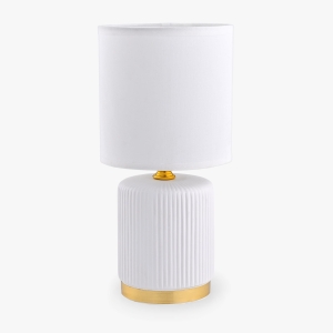 HS8720-WH LAMPA STOŁOWA BIAŁY/ZŁOTY