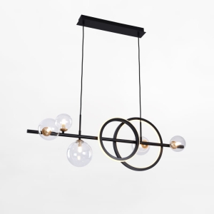 MD2448-7B-3BGD TAREMI LAMPA WISZĄCA CZARNA-ZŁOTA/BLACK-GOLD