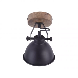 11981-18 SAMIA LAMPA SUFITOWA CZARNY/DREWNO