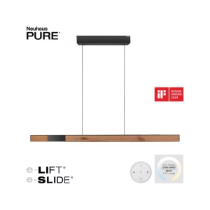 2545-79 PURE-MOTO-RISE LAMPA WISZĄCA NATURALNE DREWNO