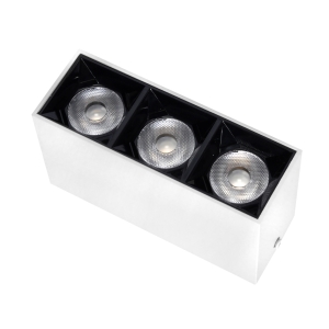 Lampa liniowa natynkowa  9w 3000K biało-czarna JDL-6T