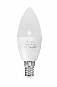 Żarówka LED E14 mleczna 9W biała zimna