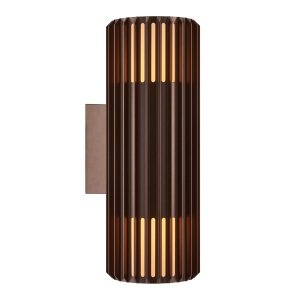 Lampa kinkiet ALUDRA DOUBLE WALL E27 SEASIDE METALLIC BROWN