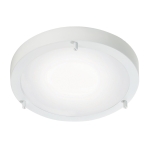 Lampa sufitowa Biała  ANCONA MAXI PLAFOND E27 HVID