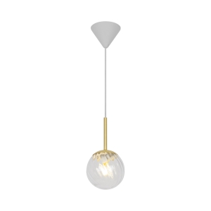 Lampa wisząca CHISELL 15 PENDEL E14 MESSING/KLAR