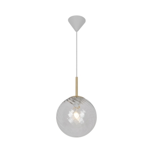 Lampa wisząca CHISELL 25 PENDEL E27 MESSING/KLAR