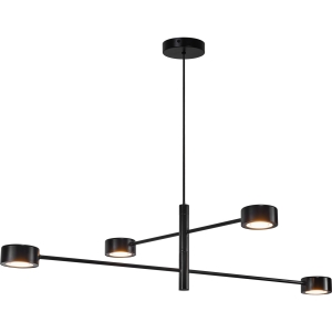 Lampa wisząca CLYDE 4-PENDEL LED SORT