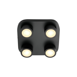 Lampa sufitowa CLYDE 4-SPOT CEILING LED BLACK