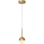 Lampa wisząca CONTINA PENDEL MESSING/OPAL GLAS