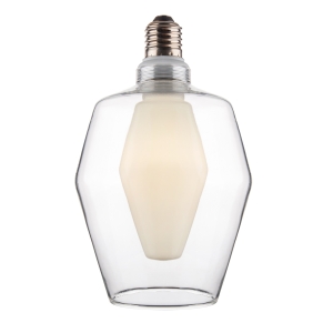 Żarówka DECO E27 INNER E14 2700K 370LM DIM  MATTE WHITE/CLEAR
