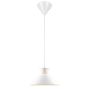 Lampa wisząca DIAL 25 PENDEL E27 HVID