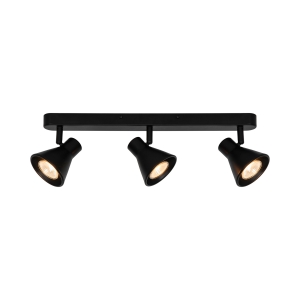 Lampa sufitowa EIK 3-SPOT GU10 MAT SORT