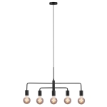 LAMPA WISZĄCA GLOOM 5-PENDEL E27 SORT
