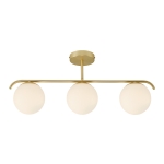 Lampa sufitowa GRANT 3-PENDEL E14 MESSING