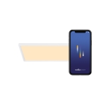 Lampa plafon HARLOW SMART 60x30 IP54 2700-6500K RGB  COLOUR HVID