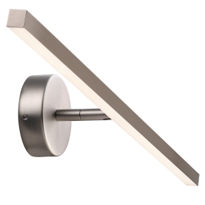 Lampa kinkiet IP S13 60 WALL INCL. LED MODULE BRUSHED STEEL IP44