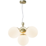 Lampa wisząca IVONA 4-PENDEL E27 MESSING