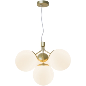 Lampa wisząca IVONA 4-PENDEL E27 MESSING