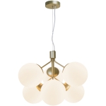 Lampa wisząca IVONA 6-PENDEL E27 MESSING
