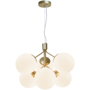 Lampa wisząca IVONA 6-PENDEL E27 MESSING