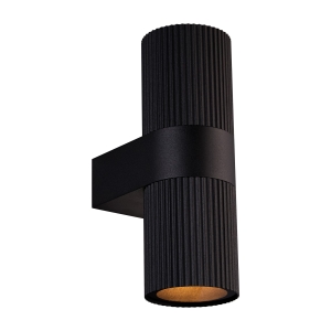 Lampa kinkiet KYKLOP RIPPLE GU10 SORT