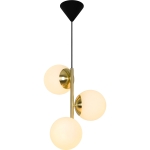 Lampa wisząca LILLY PENDEL 3XE14 MESSING/OPAL