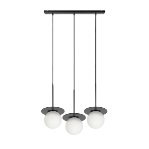 BORRA B 3L czarna potrójna lampa sufitowa