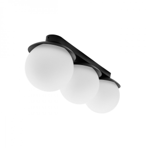 KUUL B czarna lampa sufitowa / plafon