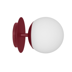 PLAAT C burgundowa lampa ścienna / kinkiet