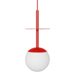 PLAAT A czerwonopomarańczowa sufitowa lampa wisząca