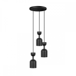 SUPURU 3P czarna lampa wisząca / plafon