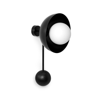 KELLO C czarna lampa ścienna / kinkiet