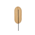 ROKKE WOOD drewniana lampa ścienna / kinkiet z czarnym detalem