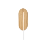 ROKKE WOOD drewniana lampa ścienna / kinkiet z białym detalem