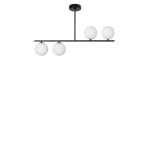 SUGURI A czarna lampa sufitowa w rozmiarze S