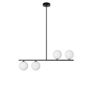 SUGURI A czarna lampa sufitowa w rozmiarze L