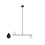 SUGURI C czarna lampa sufitowa w rozmiarze XL z podwyższoną szczelnością IP44