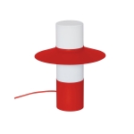 CAPONIO ST czerwonopomarańczowa lampa stołowa