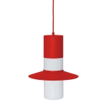 CAPONIO A czerwonopomarańczowa sufitowa lampa wisząca