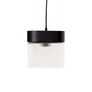 FLUMINA A czarna sufitowa lampa wisząca