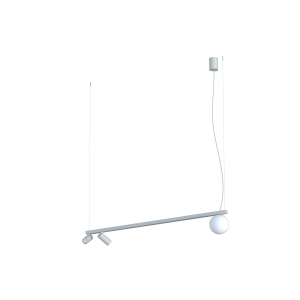 Lampa wisząca FOURTY III Silk gray